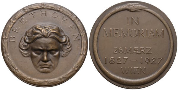 Österreich-1-Republik-AE-Medaille-1927-100-Todesjahr-Beethoven-VIA13129