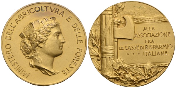 Italien-Vittorio-Emanuele-III-vergoldete-AE-Medaille-oJ-VIA13137