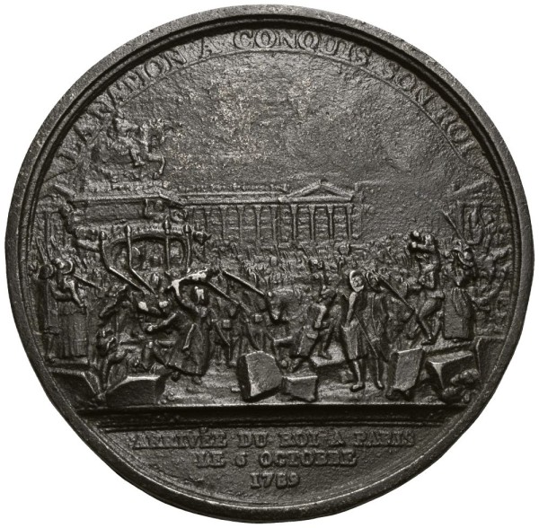 Frankreich-Konstitution-einseitige-Eisengussmedaille-1789-VIA13230