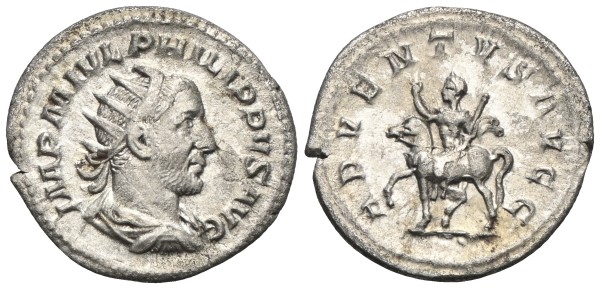 Römische-Kaiserzeit-Philippus-I-Arabs-Antoninian-244-247-Rom-VIA13201
