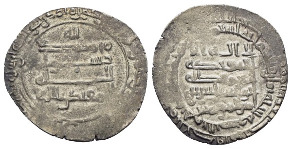 Abbasiden-al-Muqtadir-AR-Dirham-308-AH-al-Basra-VIA13095