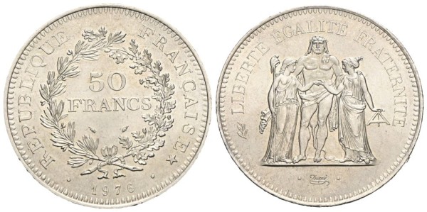 Frankreich-5-Republik-50-Francs-1976-Paris-VIA13176