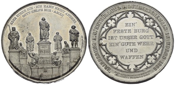 Deutschland-Worms-Zinnmedaille-1868-Lutherdenkmal-VIA13080