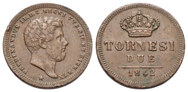 Italien-Neapel-Ferdinand-II-2-Tornesi-1842-VIA13158